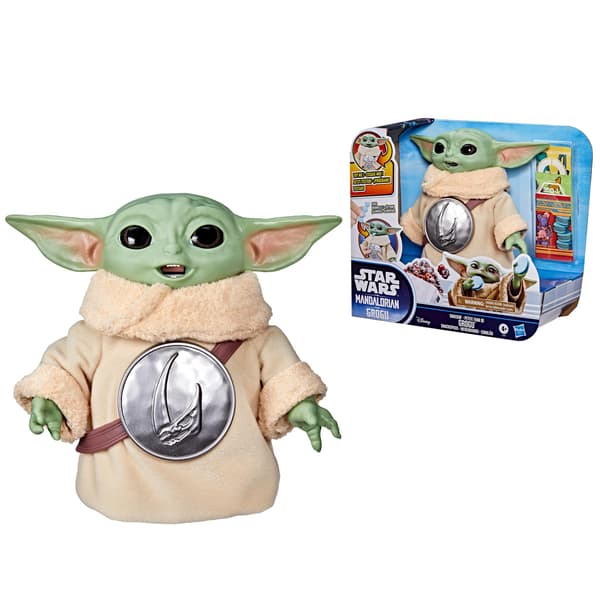 Star Wars interaktiv Grogu-figur med snacks, 16,5 cm