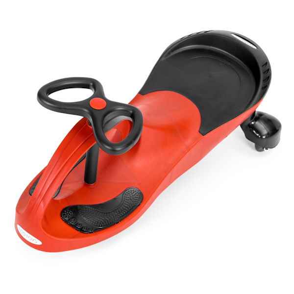 Vridle bil ride-on legetøj LED hjul røde ECOTOYS