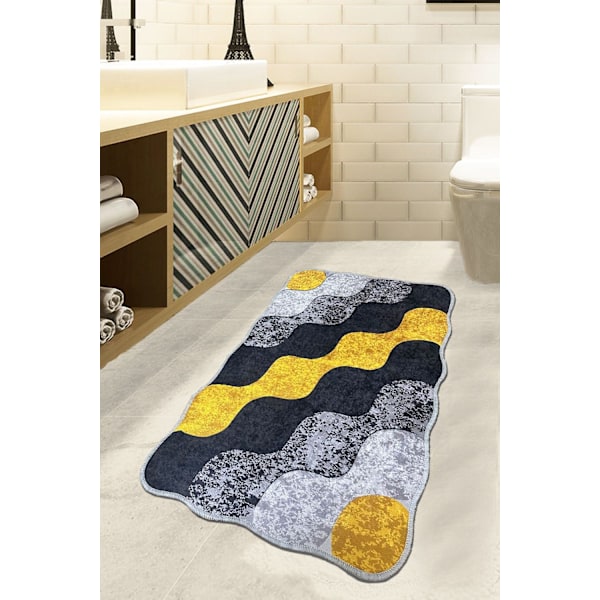 Bathmat Circle - keltainen