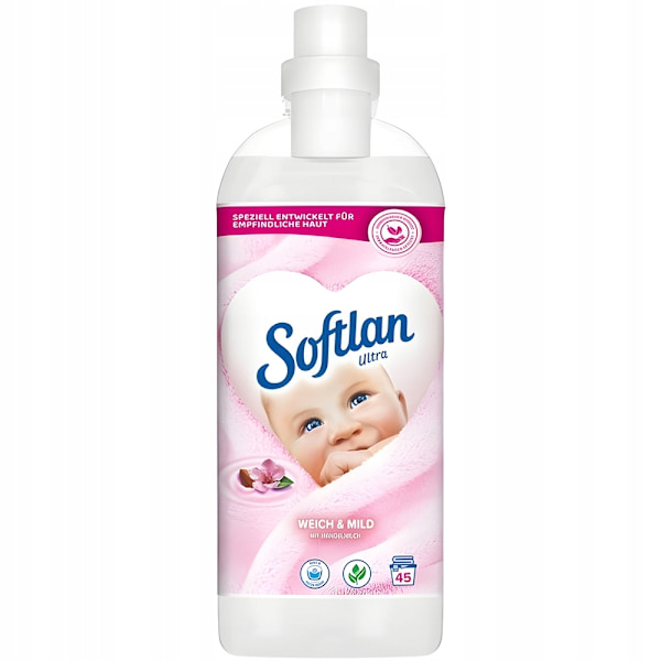 Softlan skyllemiddel 1L 45 Vasker blød og mild (hvid)