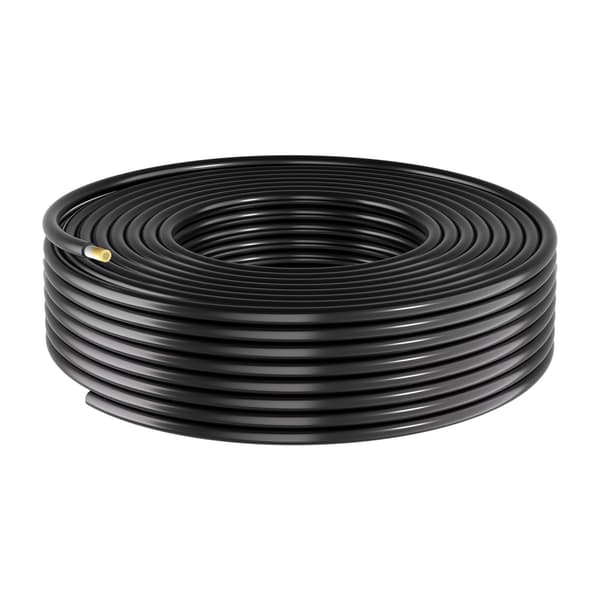 Förlängningskabel för solpanel, 10 AWG, 15,24 m röd svart