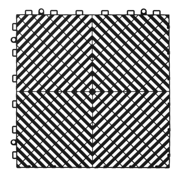 Sammankopplade PP-dräneringsgolvplattor, 30x30 cm, 24-pack
