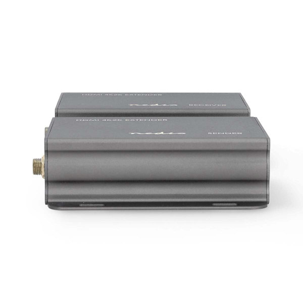 HDMI™ Vahvistin | Cat6 yli | Jopa 50m | 4K@30Hz | 10.2 Gbps | IR paluutoiminto | Metalli | Antrasiitti