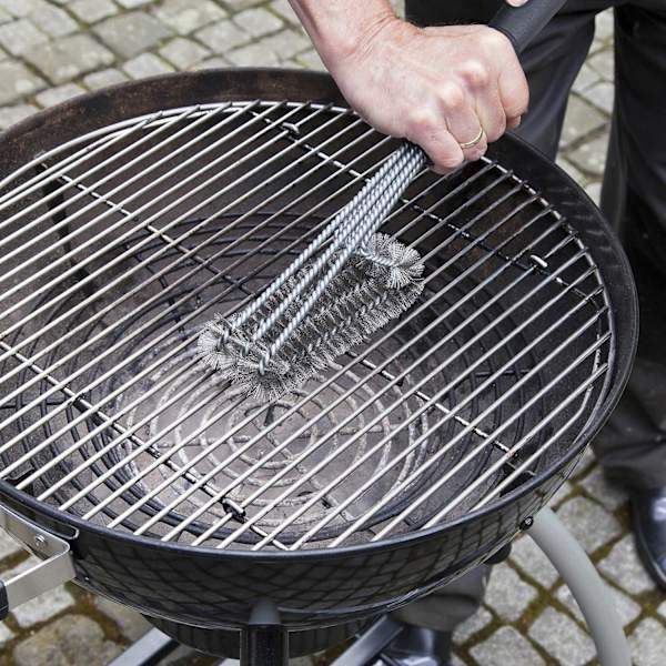 Grillborste rostfritt stål set om 2