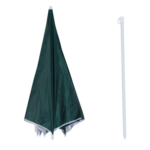 Beach Paraply Sidovägg Polyester Mörkgrön 2,2Xh2,2M