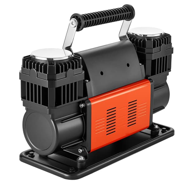 12V dubbelcylindrig luftkompressor, 150 PSI, digital mätare