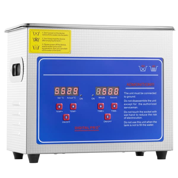 Ultraljudsrengöring 2,85 l, digital timer, värmare, 40 kHz
