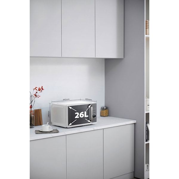 Mikrobølgeovn 26L, 3 i 1 Grill/Airfryer 900/1000/2100W