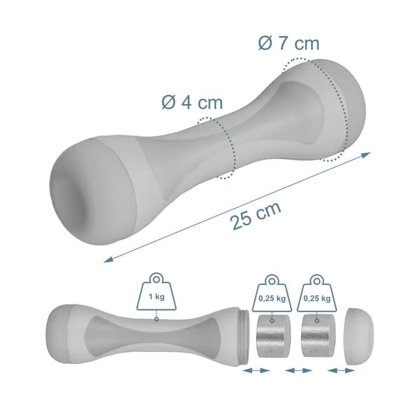 Justerbart hantelset, ergonomiskt grepp, hemmaträning