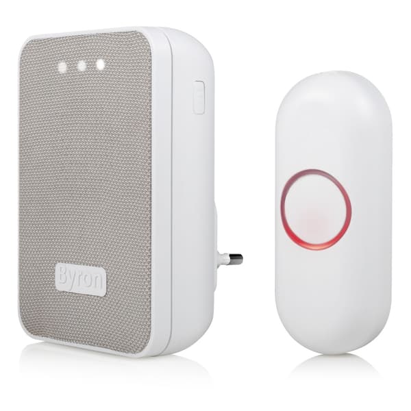 Trådlös dörrklocka med tygfront Plug-in 230V