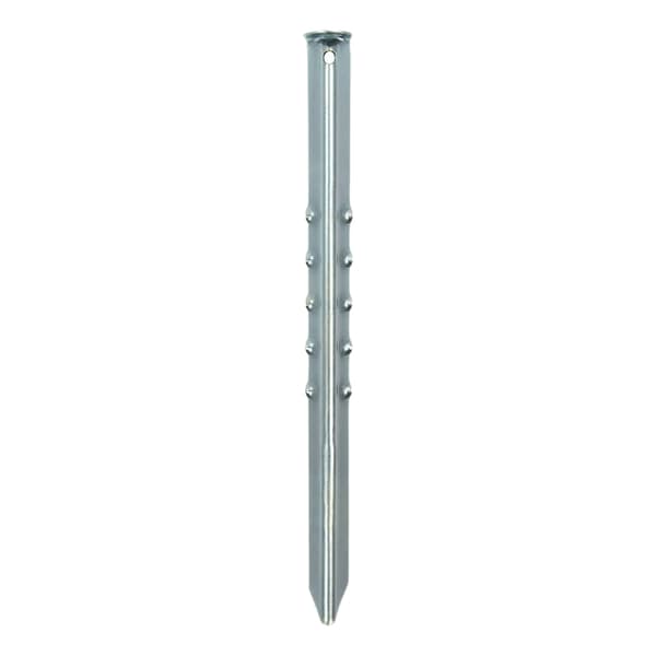 Tentpeg 40cm metalli uurrettu 2 kpl polybag