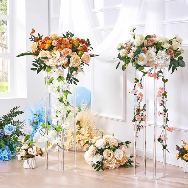 Bröllopsblomstställset, 84 cm akrylpelare