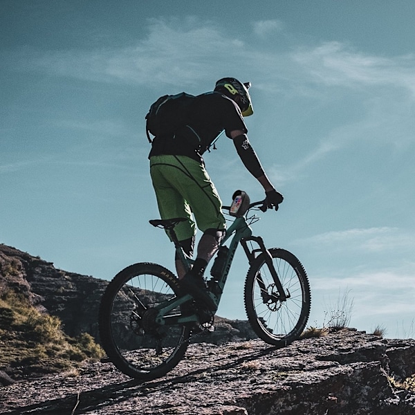 Cykelstyrtaske med telefonetui, 1 l, sort
