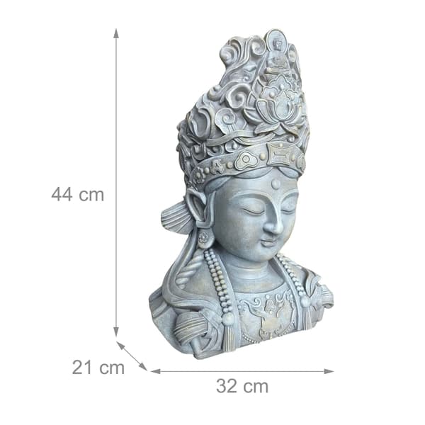 Buddhan rintakuva, 44 cm, säänkestävä polyresiini