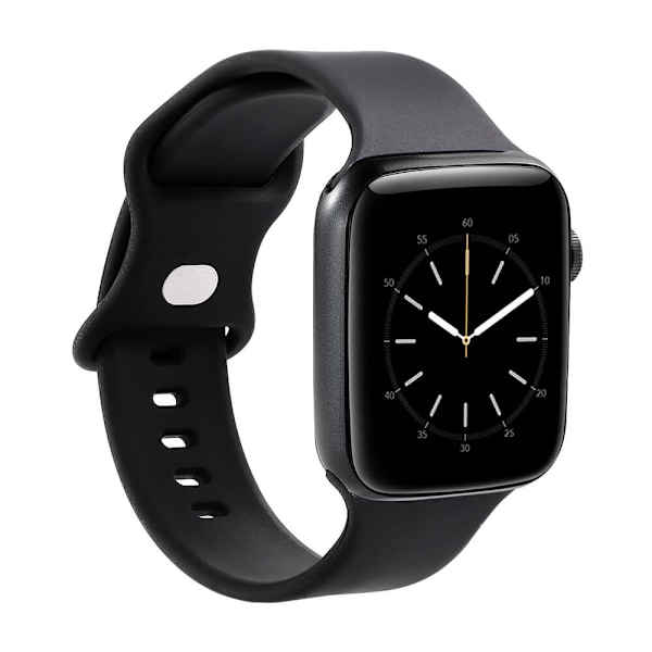 GEAR Kelloranneke Silikoni MUSTA Apple Watch 38/40/41