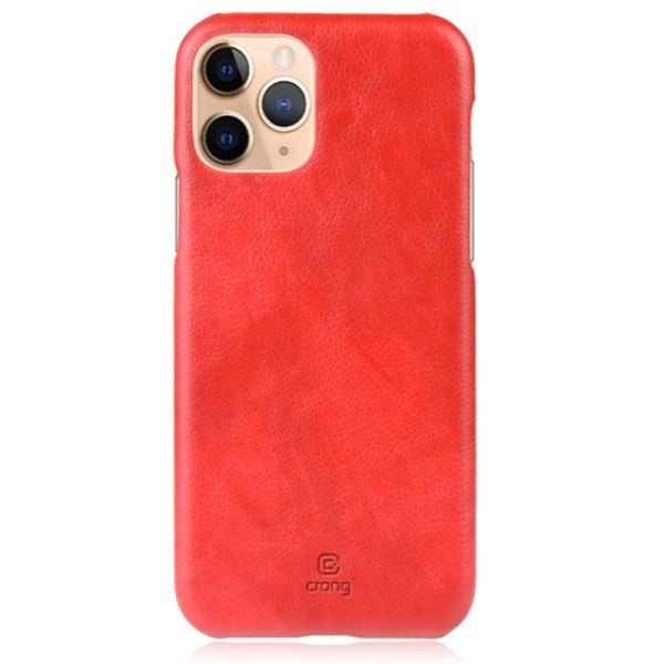 Crong Essential Cover - PU-nahkakotelo iPhone 11 Prolle (punaine
