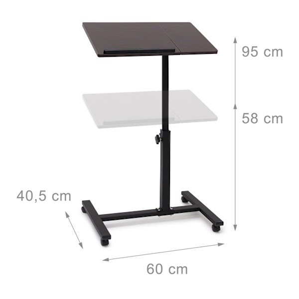 Laptopbord trä justerbar höjd