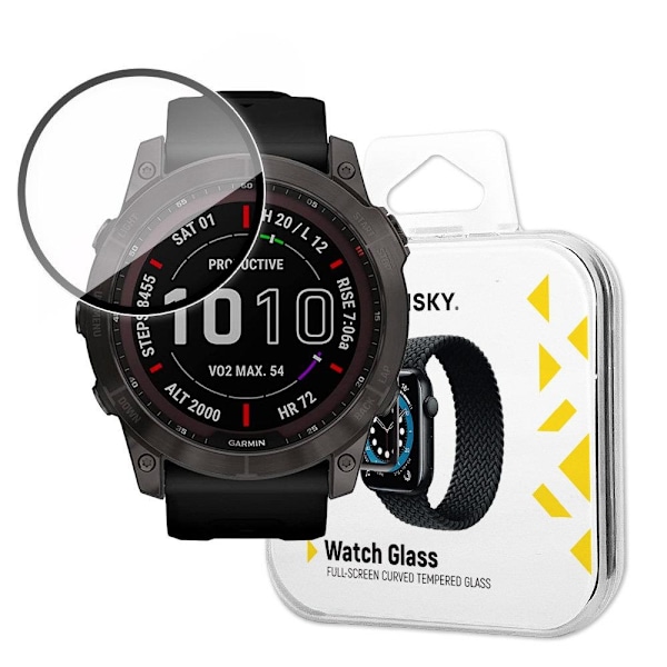 Hybrid beskyttelsesglas til Garmin Fenix ​​7X sort
