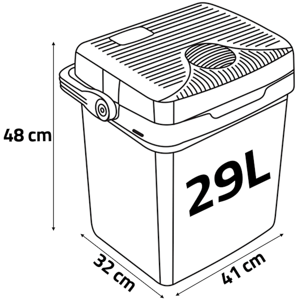 Berdsen Icemax 29L Miljövänlig Portabel Kylbox