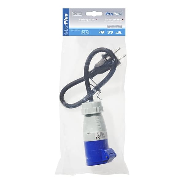 Adapterkabel 40cm fra Schuko stik til CEE