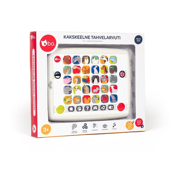 Kaksikielinen opetustabletti lapsille – englanti ja viro