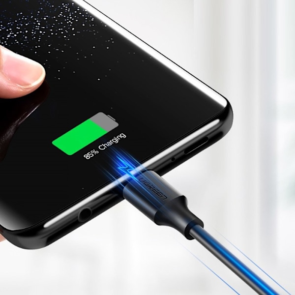 USB 3.0 - USB-C kabel 3A 1m svart