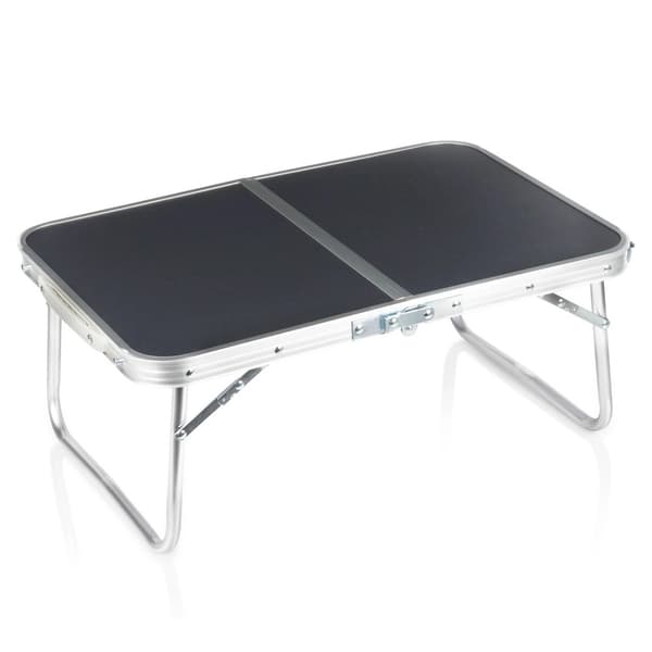 Hopfällbart campingbord, metall, grafit, 60x40x25 cm