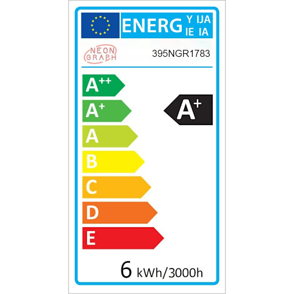 Dekorativ plast LED-belysning L'amour - Röd