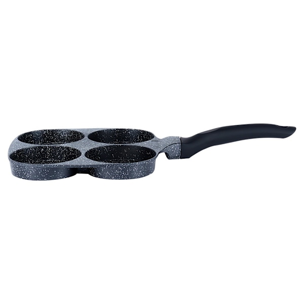 Granitæggeform 4 huller SORT LINE 19 cm