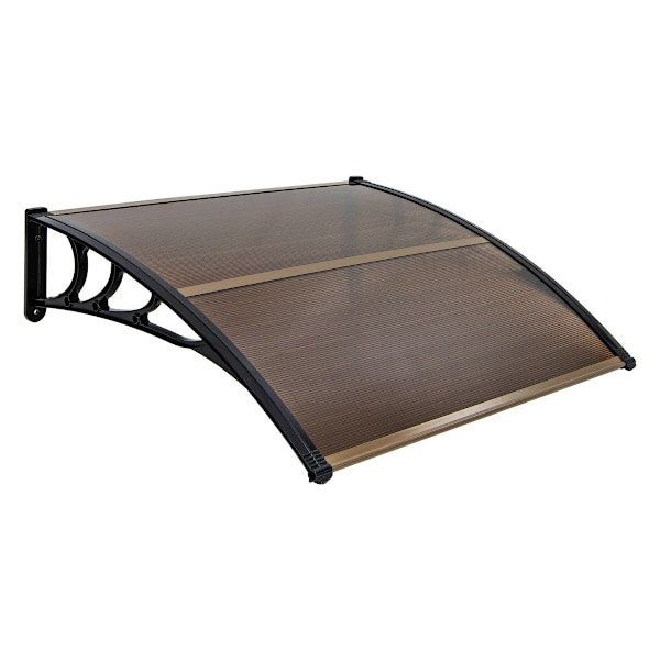 122 x 99 cm skärmtak för ytterdörr skärmtak ytterdörr skärmtak skrivbord skärmtak brun