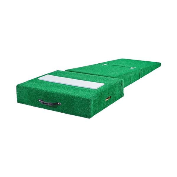 Bärbar basebollkasthög, 77-tums gräsmatta, gummi