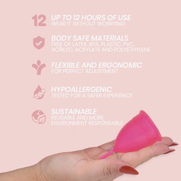 Intimichic - Kuukautiskuppi Medical Grade Silicone - Koko S