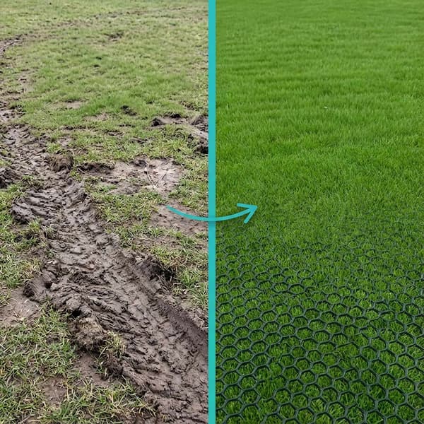 Plastgaller för att stabilisera och skydda gräsmattor