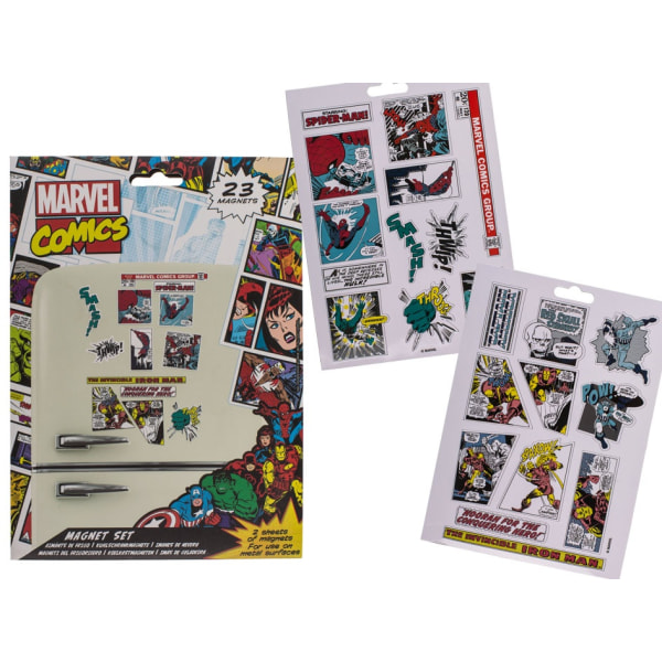 Marvel Heroes magneter 23 styks licenseret produkt