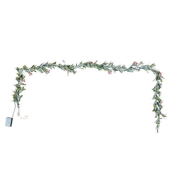 Juleguirlande 2,1 m med 20 LED-lys, bær