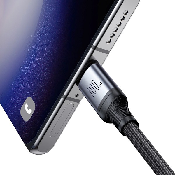 2in1 Speedy Series USB-C - 2x USB-C kabel 1,5m svart