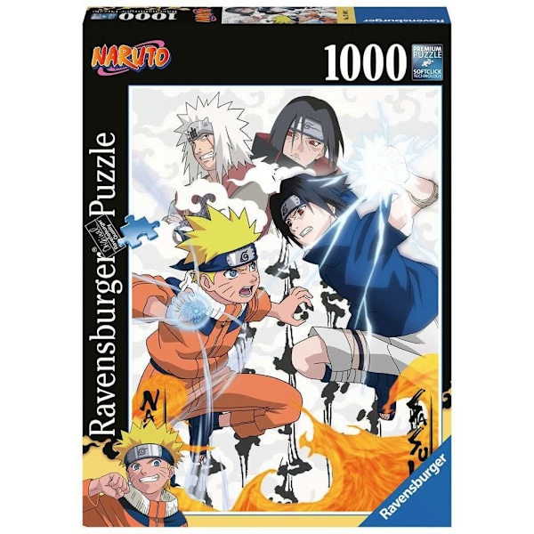 Naruto Jigsaw Puzzle Naruto vs. Sasuke (1000 brikker)