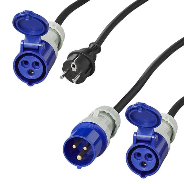 CEE jatkokaapeli 20M 3x2,5mm sovitinkaapelilla