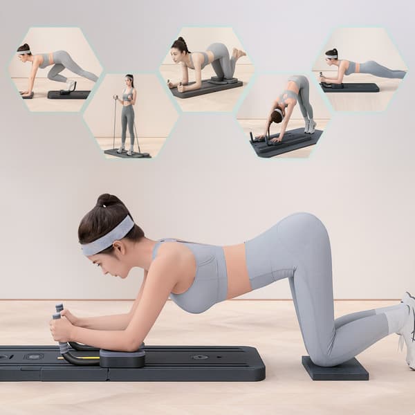 Pilates Reformer Board med LCD, foldbar og udvidende