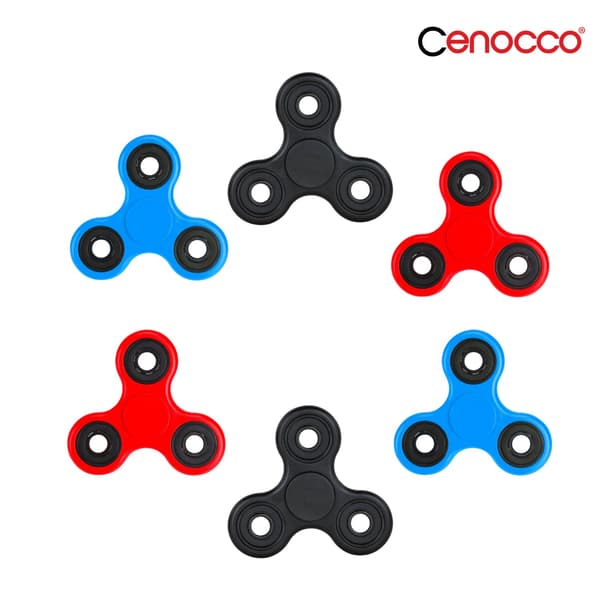 Cenocco Set med 6 sensoriska Fidget Spinner leksaker