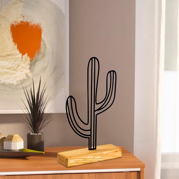 Dekorativ Objekt Cactus - Sort