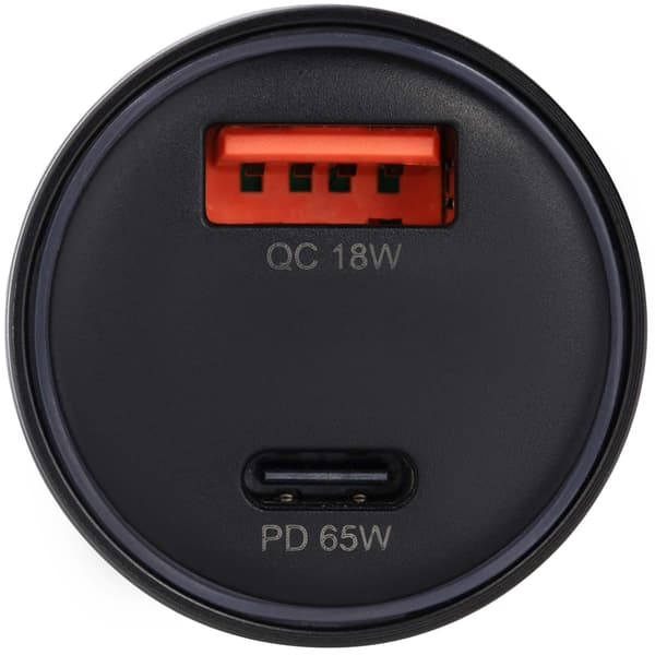 Dobbeltport 83W oplader, QC/PD-kompatibel, sort
