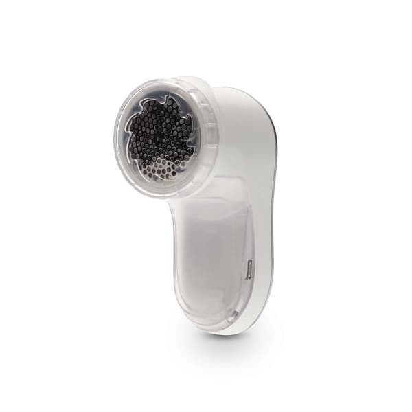 Fnugfjerner med indbygget lithium-ion-batteri, hvid