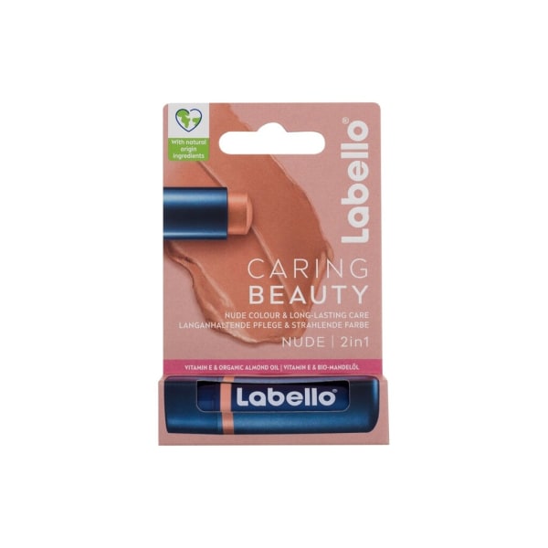 Labello - Caring Beauty Nude - For Women, 4.8 g