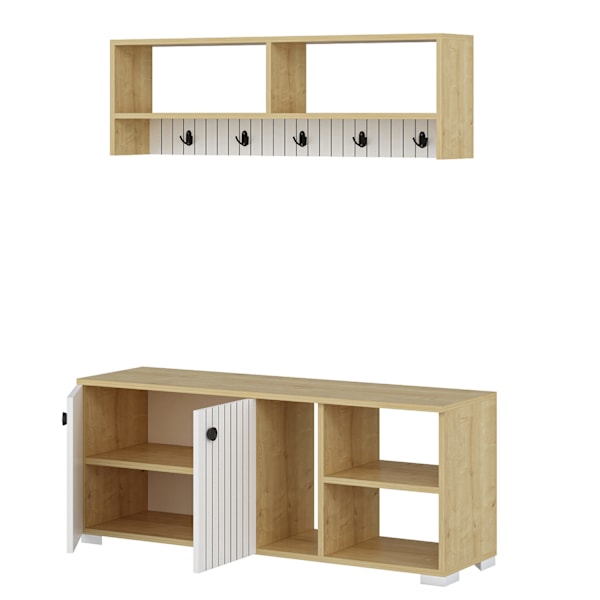 Hall Stand Sarandon - Sapphire, White