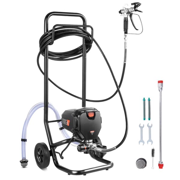 Airless färgspruta, 750W 3000 PSI, vagn