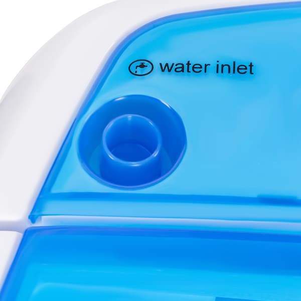 Bärbar minitvättmaskin, 2,5 kg centrifug, blå