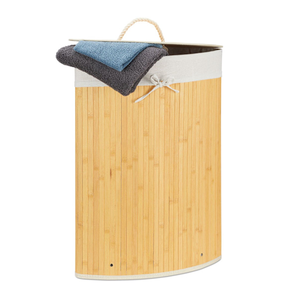 Tvättkorg hörn bambu