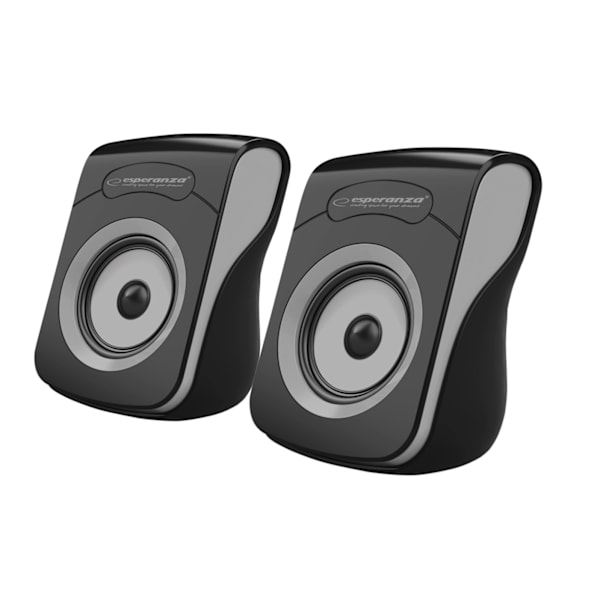 Esperanza Usb Stereo Højttalere 2.0 Flamenco Sort/Grå