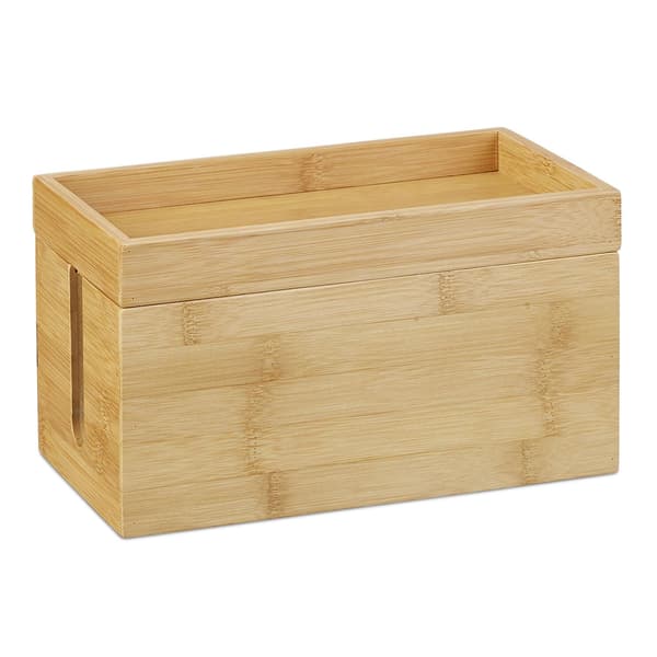 Kabelbox i bambu
